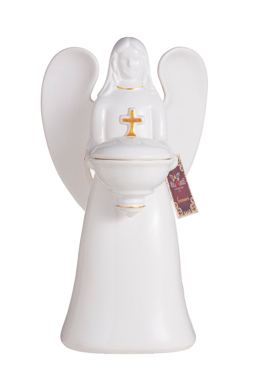 Milagros Angel Resin Incense Burner 9.1 Inches