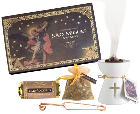 Milagros Saint Michael Incense Prayer Kit (São Miguel Arcanjo)
