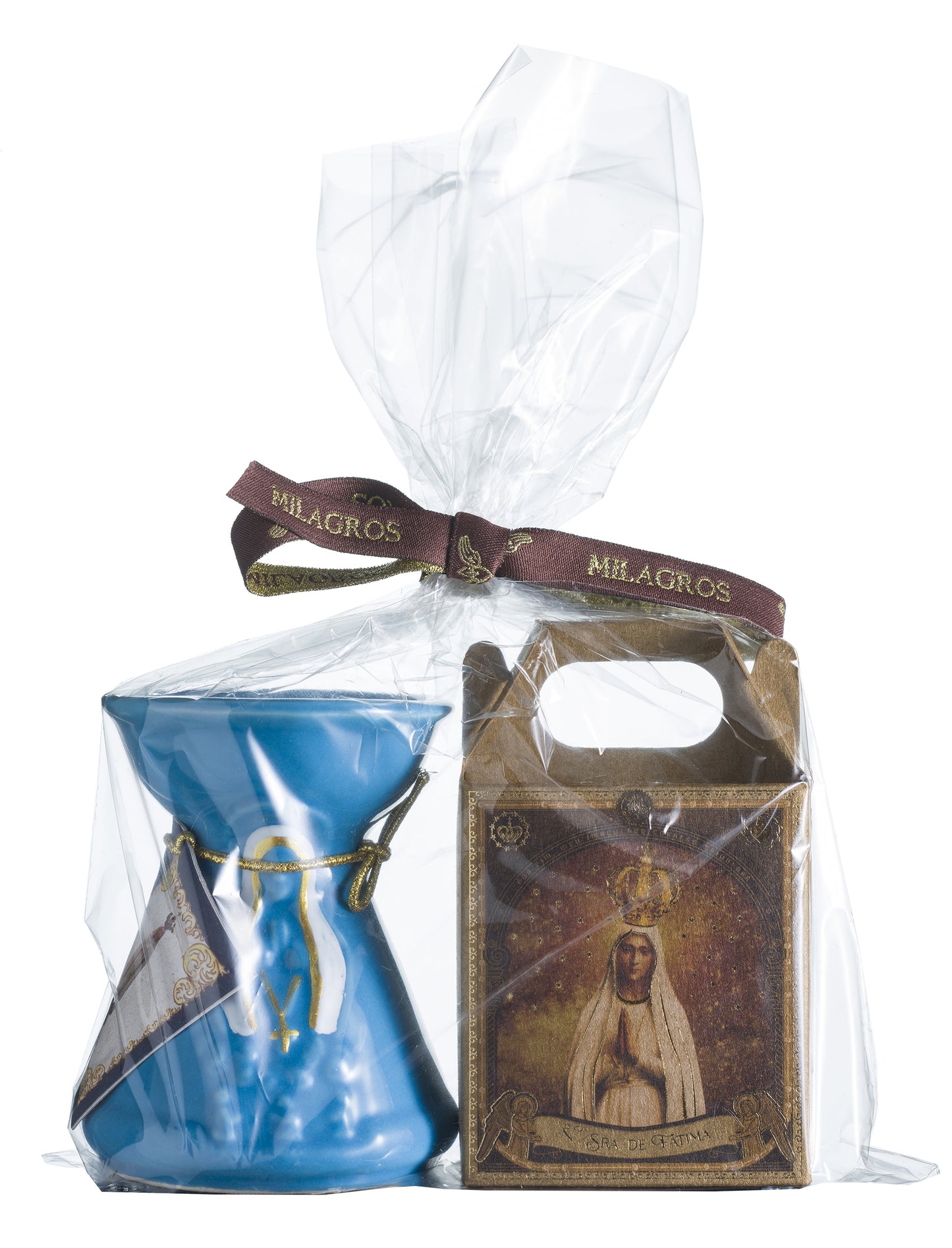 Milagros Our Lady of Fatima Mini Incense Kit with Ceramic Burner
