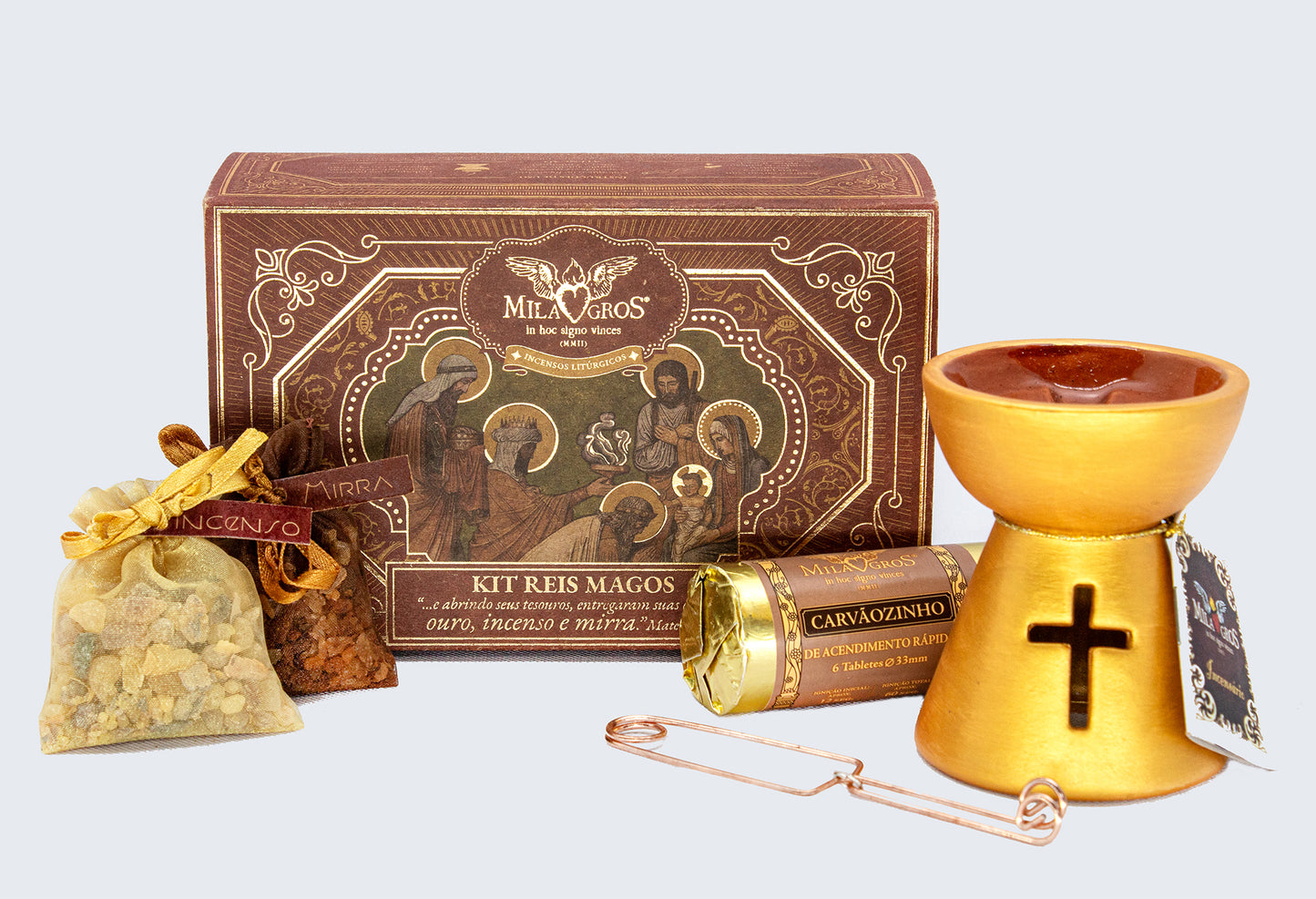 Milagros Three Wise Men Biblical Incense Kit