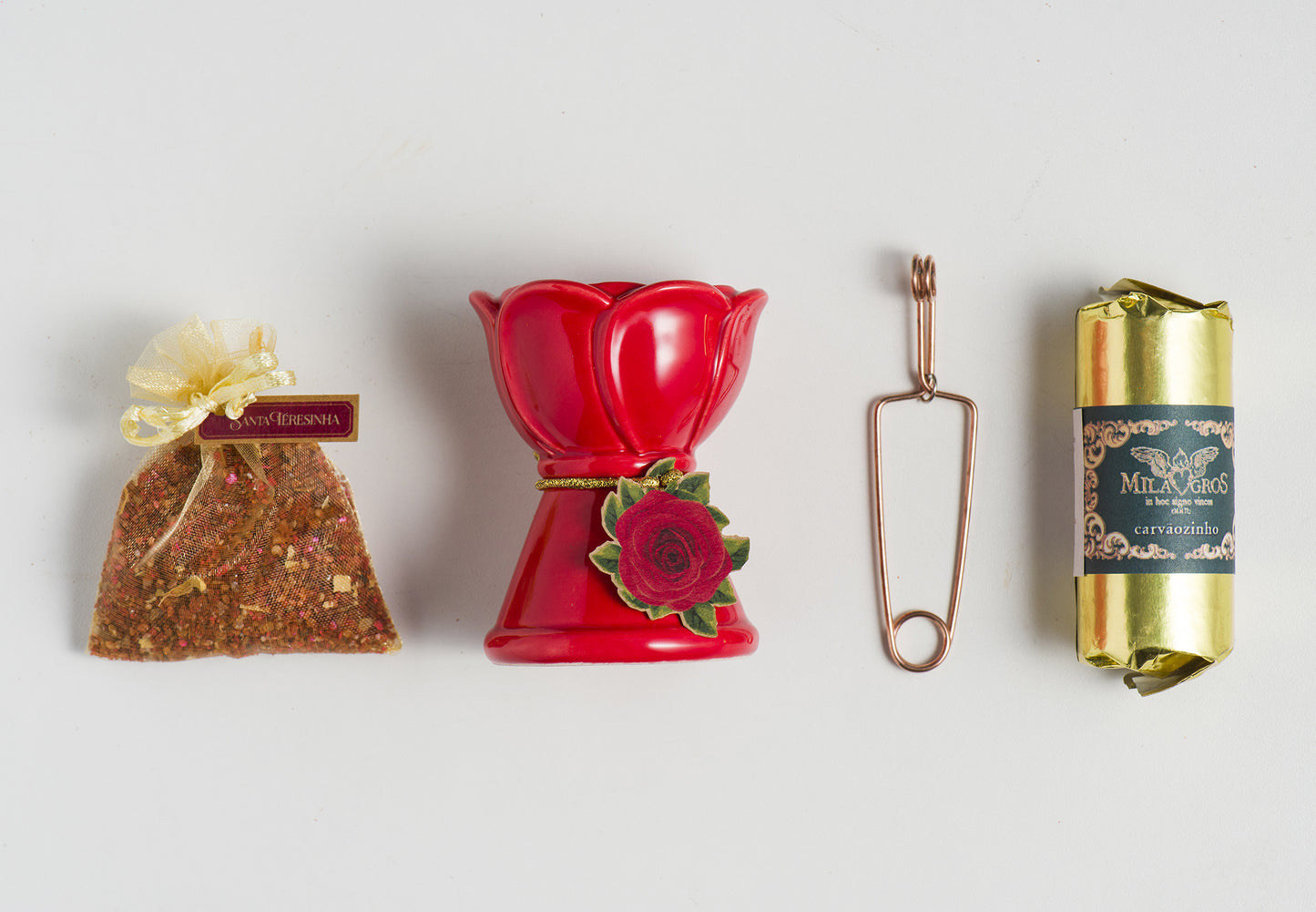 Milagros Saint Therese of Lisieux Red Incense Prayer Kit