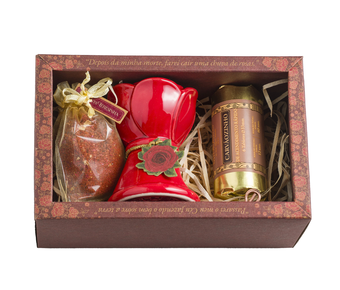 Milagros Saint Therese of Lisieux Red Incense Prayer Kit