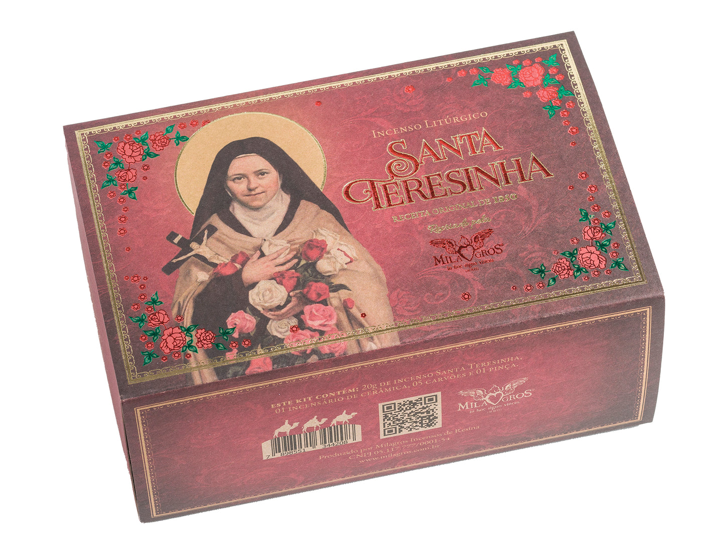 Milagros Saint Therese of Lisieux Red Incense Prayer Kit