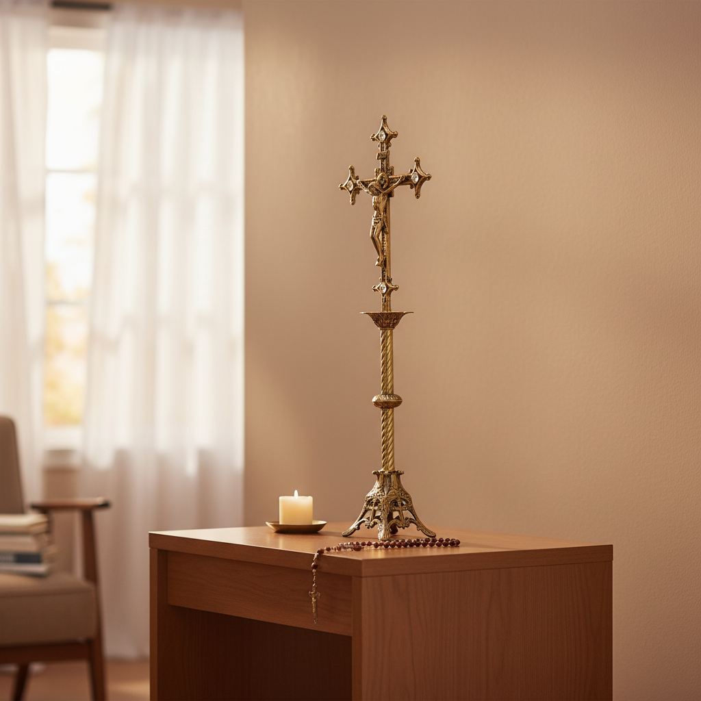 Bronze Crucifix 32.3 Inch