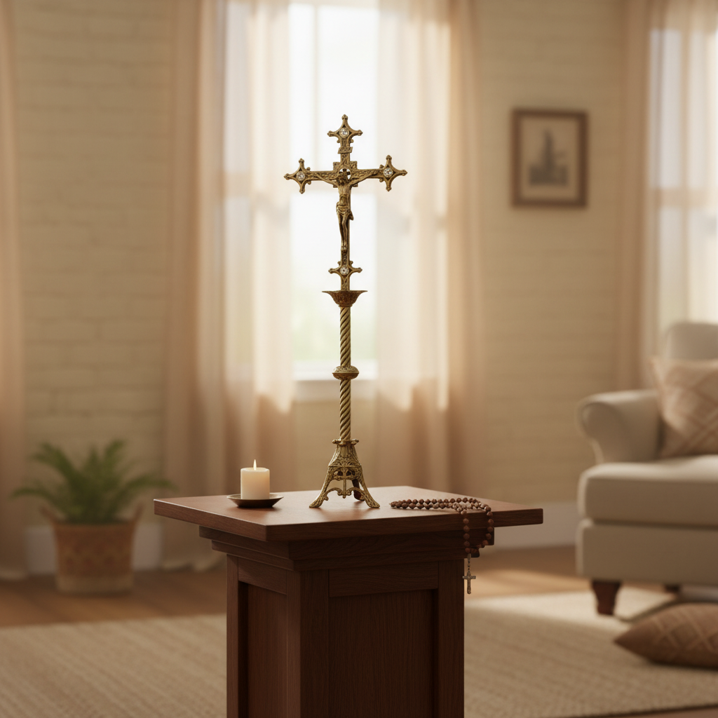 Bronze Crucifix 32.3 Inch