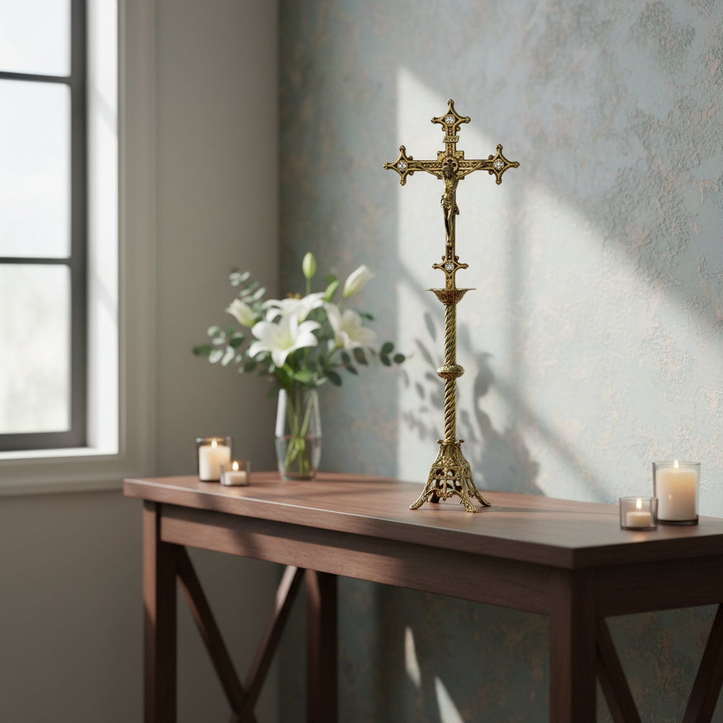 Bronze Crucifix 32.3 Inch