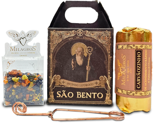 Milagros Saint Benedict Incense Mini Kit