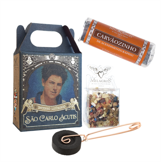 Milagros Saint Carlo Acutis Mini Incense Kit