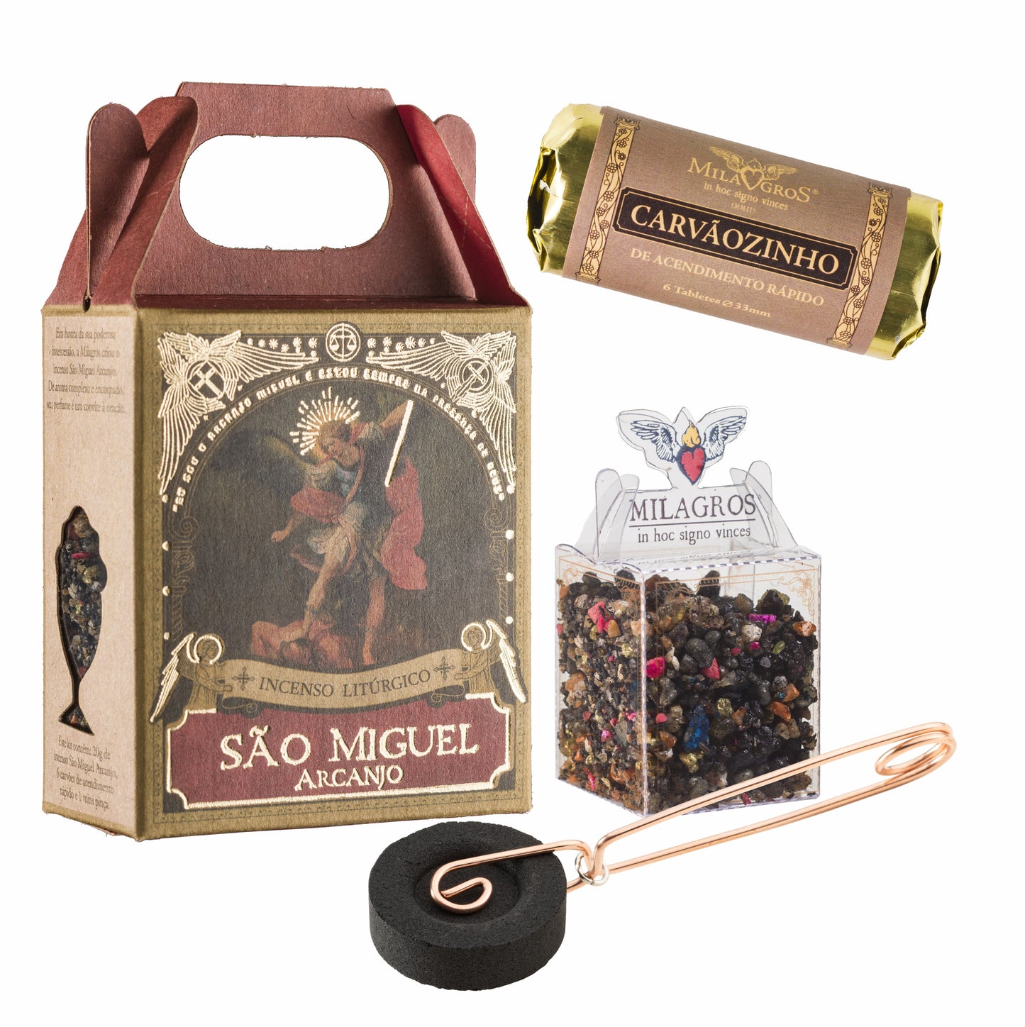 Milagros Saint Michael the Archangel Mini Incense Kit