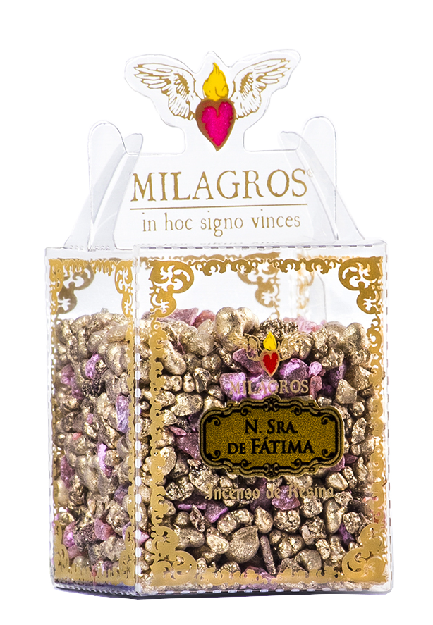 Milagros Our Lady of Fatima Mini Incense Kit with Ceramic Burner