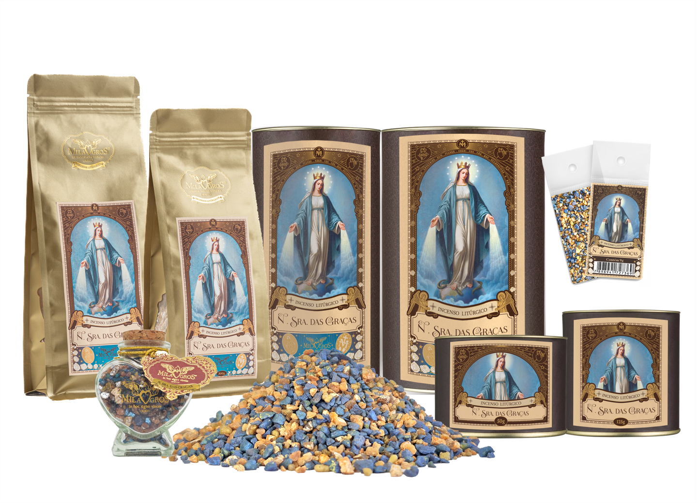 Milagros Our Lady of Graces Resin Incense - 0.3-17.6oz