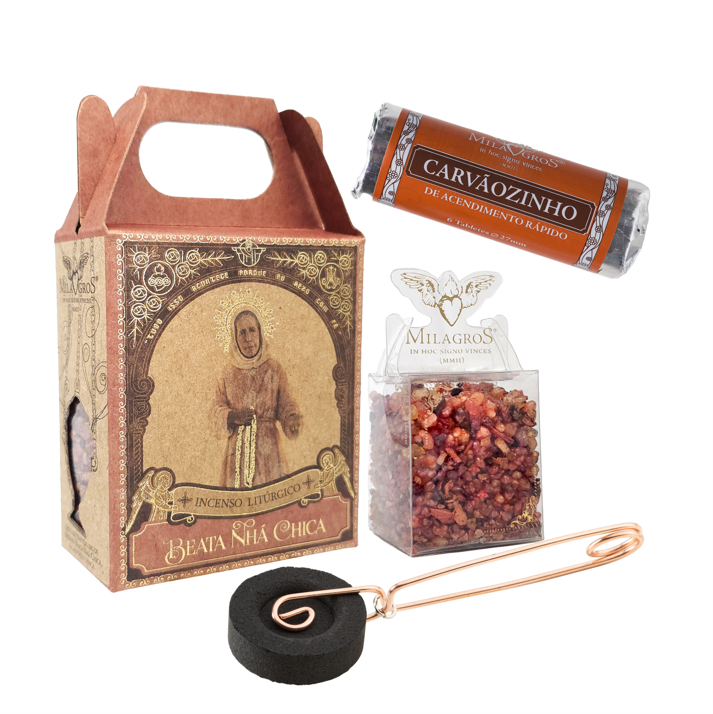 Milagros Blessed Nhá Chica Resin Incense - 0.3-17.6oz