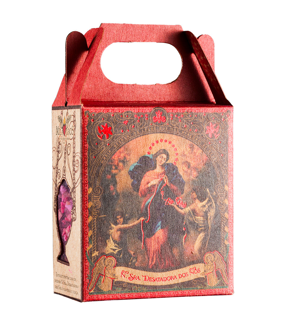 Milagros Our Lady Untier of Knots Mini Incense Kit (N. Sra. Desatadora dos Nós)
