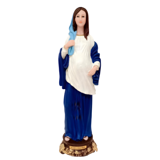 Our Lady Pregnant 11.4 Inch Statue