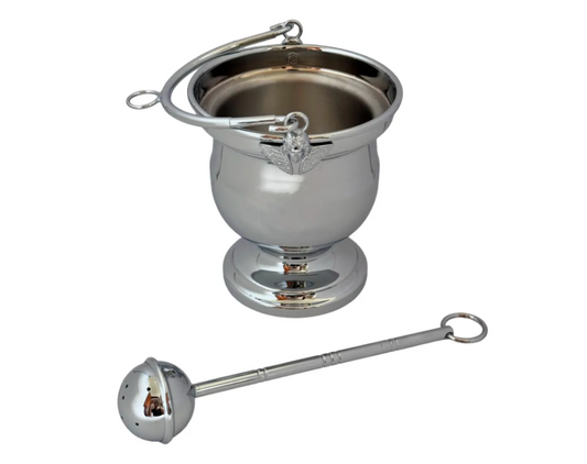 Chrome-Plated Brass Asperge with Removable Inner Cup