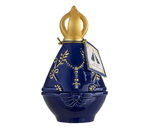 Milagros Blue Our Lady Aparecida Mantle Ceramic Incense Burner 6.3 Inches