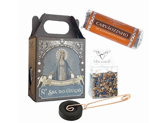 Milagros Our Lady of Grace Incense Mini Kit (N. Sra. das Graças)