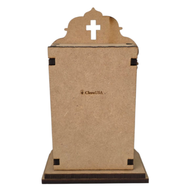 DIY Raw MDF Tabletop Chapel Oratory - Baroque Style Blank for Customization (3 Sizes)