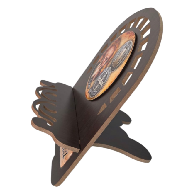 Saint-Resin Bible Stand Holder - Dark Tobacco MDF