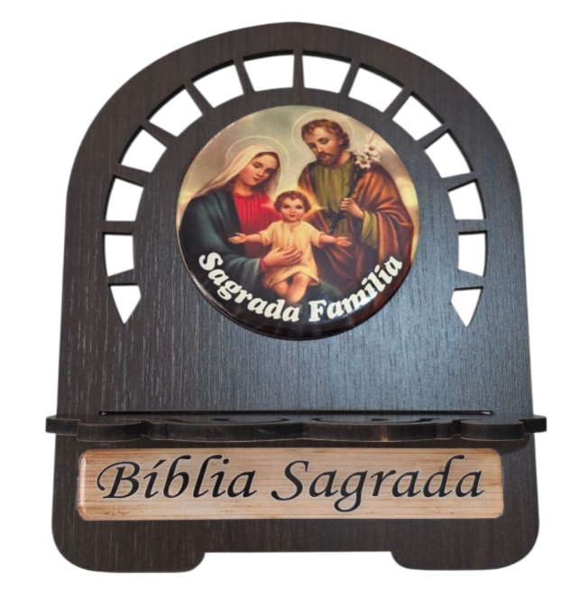 Saint-Resin Bible Stand Holder - Dark Tobacco MDF
