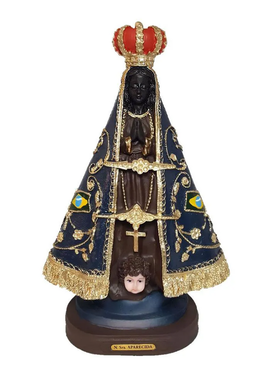 Our Lady of Aparecida Statue 10.6 Inch Hand-Painted Catholic Icon