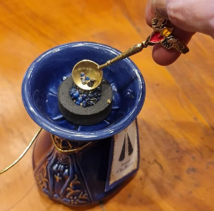 Milagros Our Lady Aparecida Ceramic Incense Burner 4 Inches