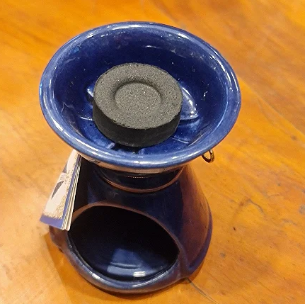 Milagros Our Lady Aparecida Ceramic Incense Burner 4 Inches