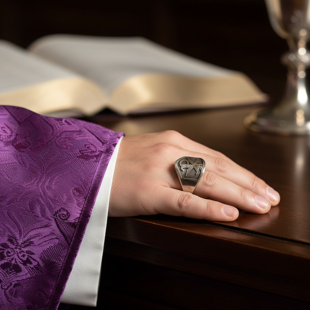 Episcopal Ring in Sterling Silver 925