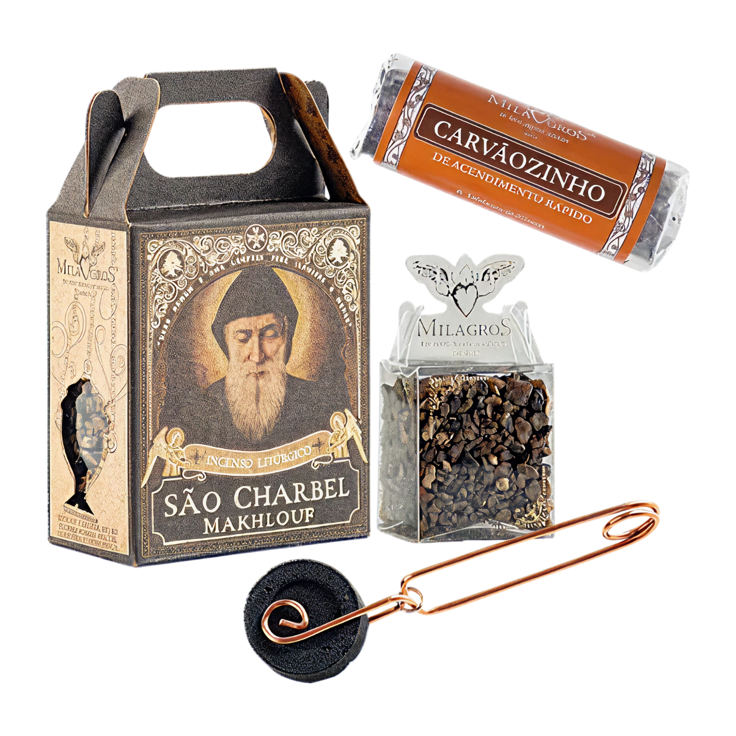 Saint Charbel — illustrated devotional composition
