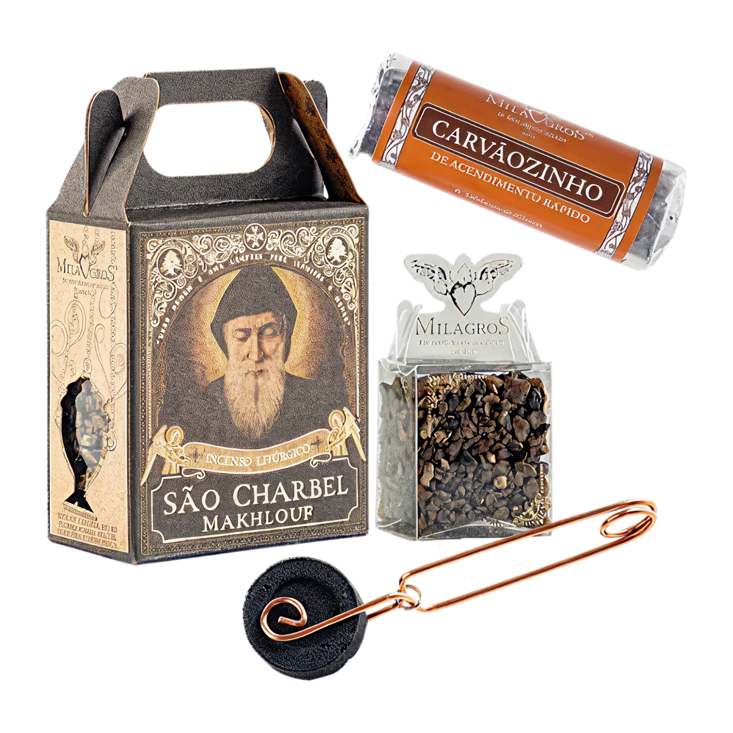 Saint Charbel — illustrated devotional composition