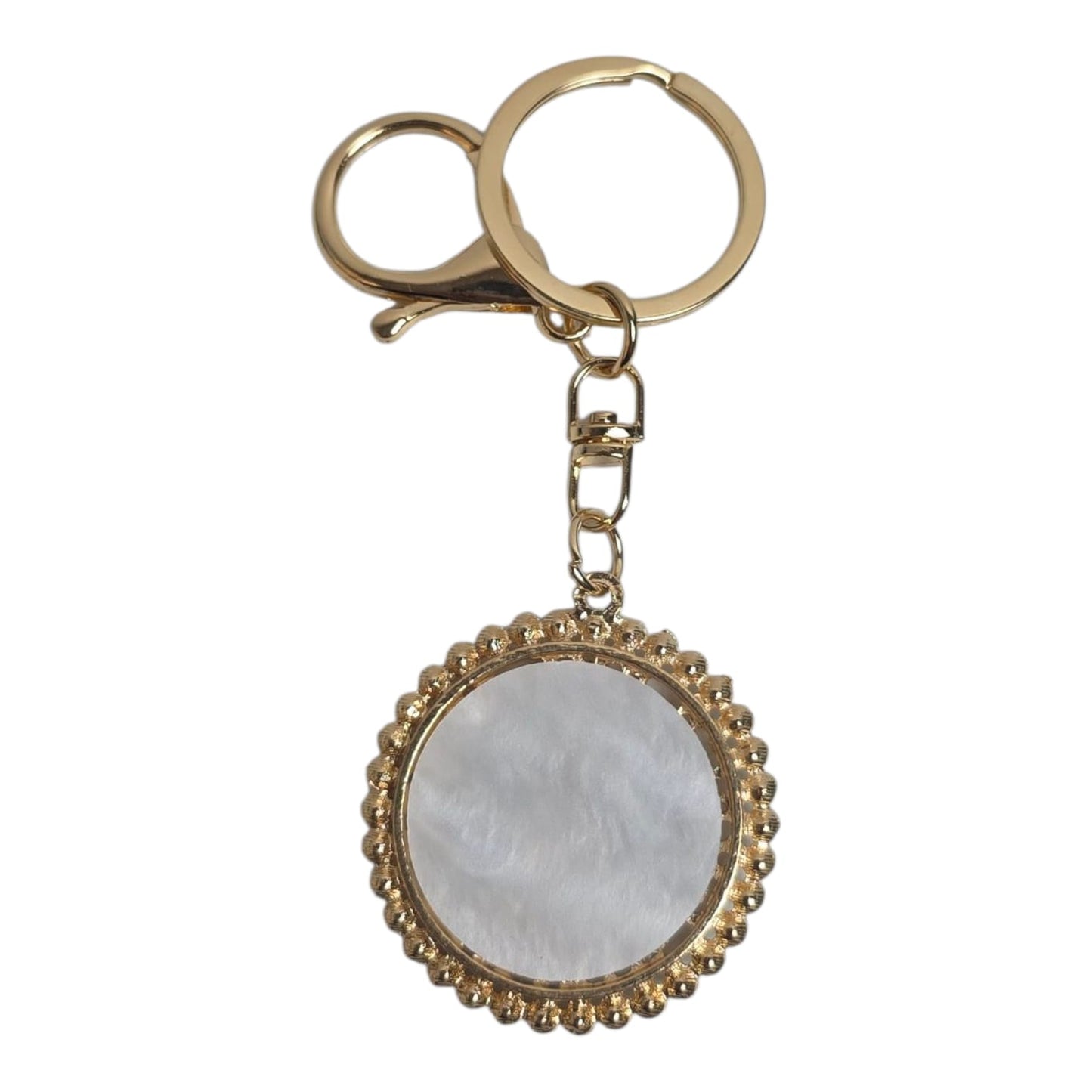 Round Our Lady of Aparecida Keychain - Faith and Elegance