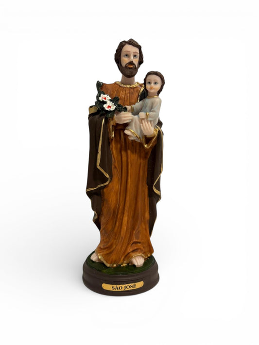 Saint Joseph Child Jesus Statue 8.3 Inch Resin