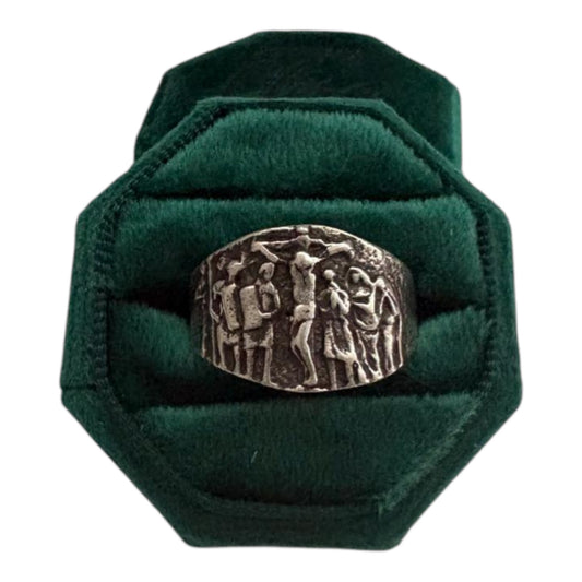 Sterling Silver Episcopal Ring 925