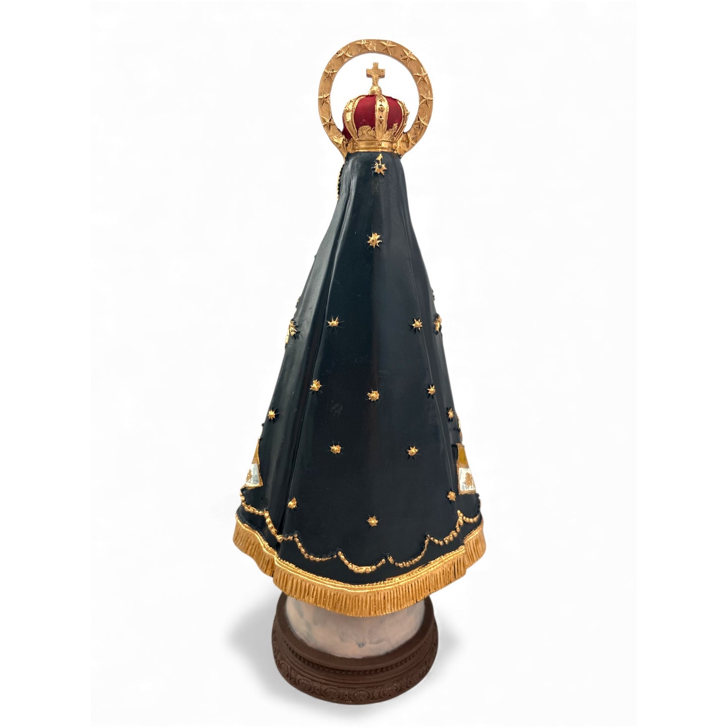 Our Lady of Aparecida Statue with Arch – Hand-Painted Resin