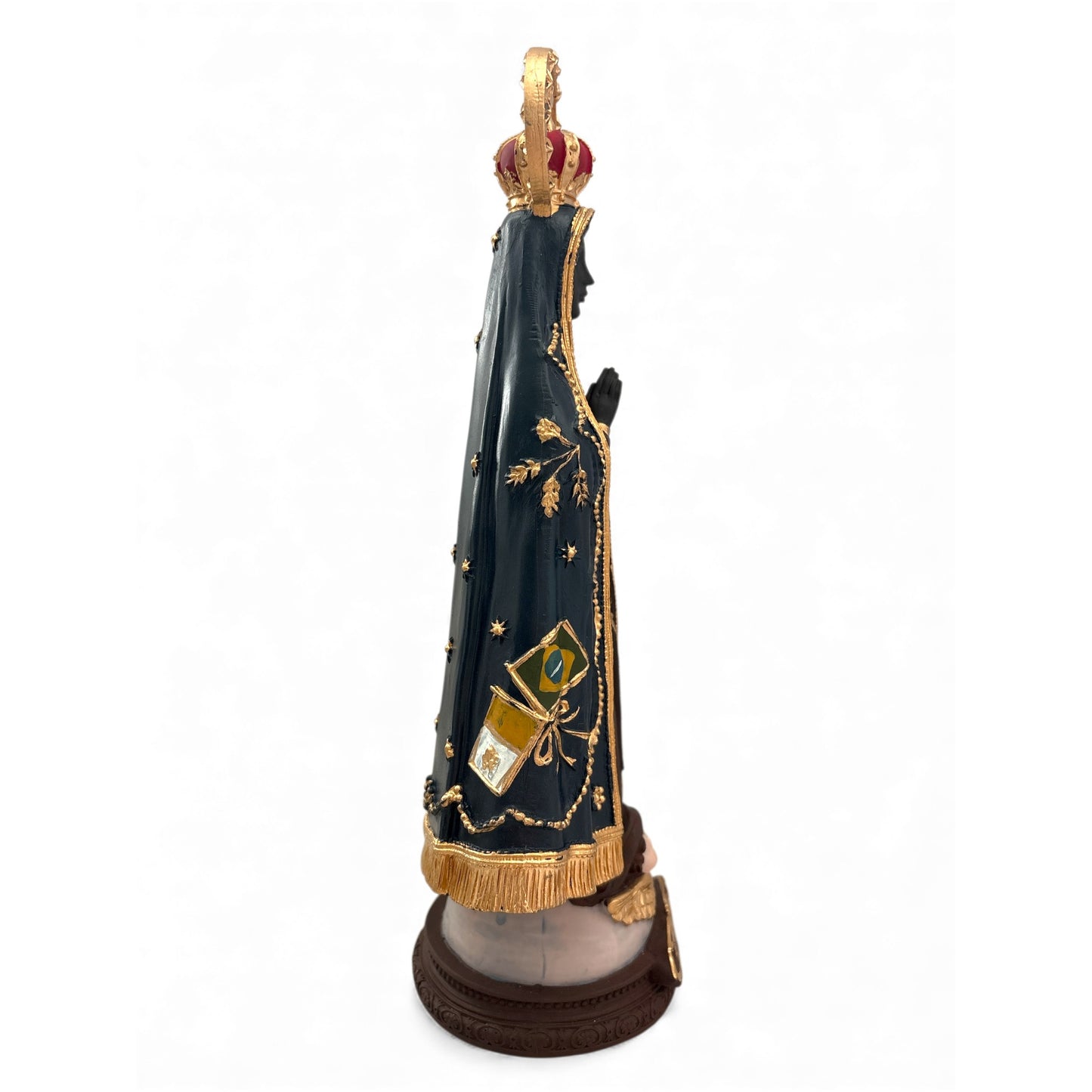Our Lady of Aparecida Statue with Arch – Hand-Painted Resin