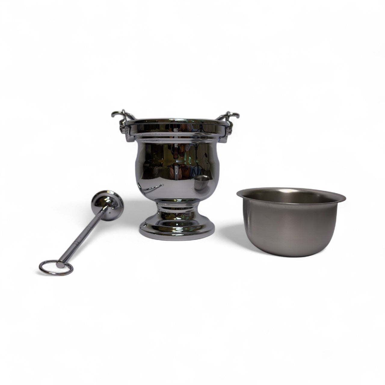 Chrome-Plated Brass Asperge with Removable Inner Cup