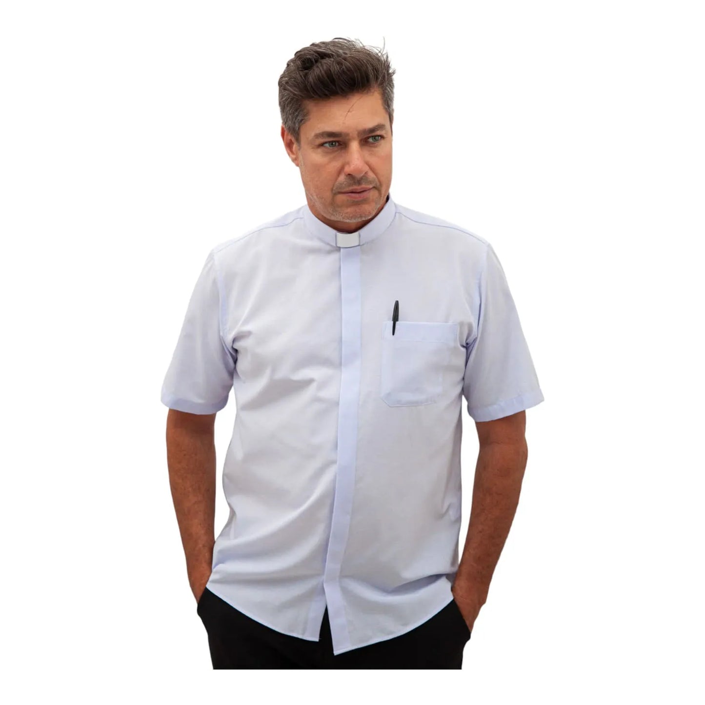 Clerical Shirt Short Sleeve - Various Colors