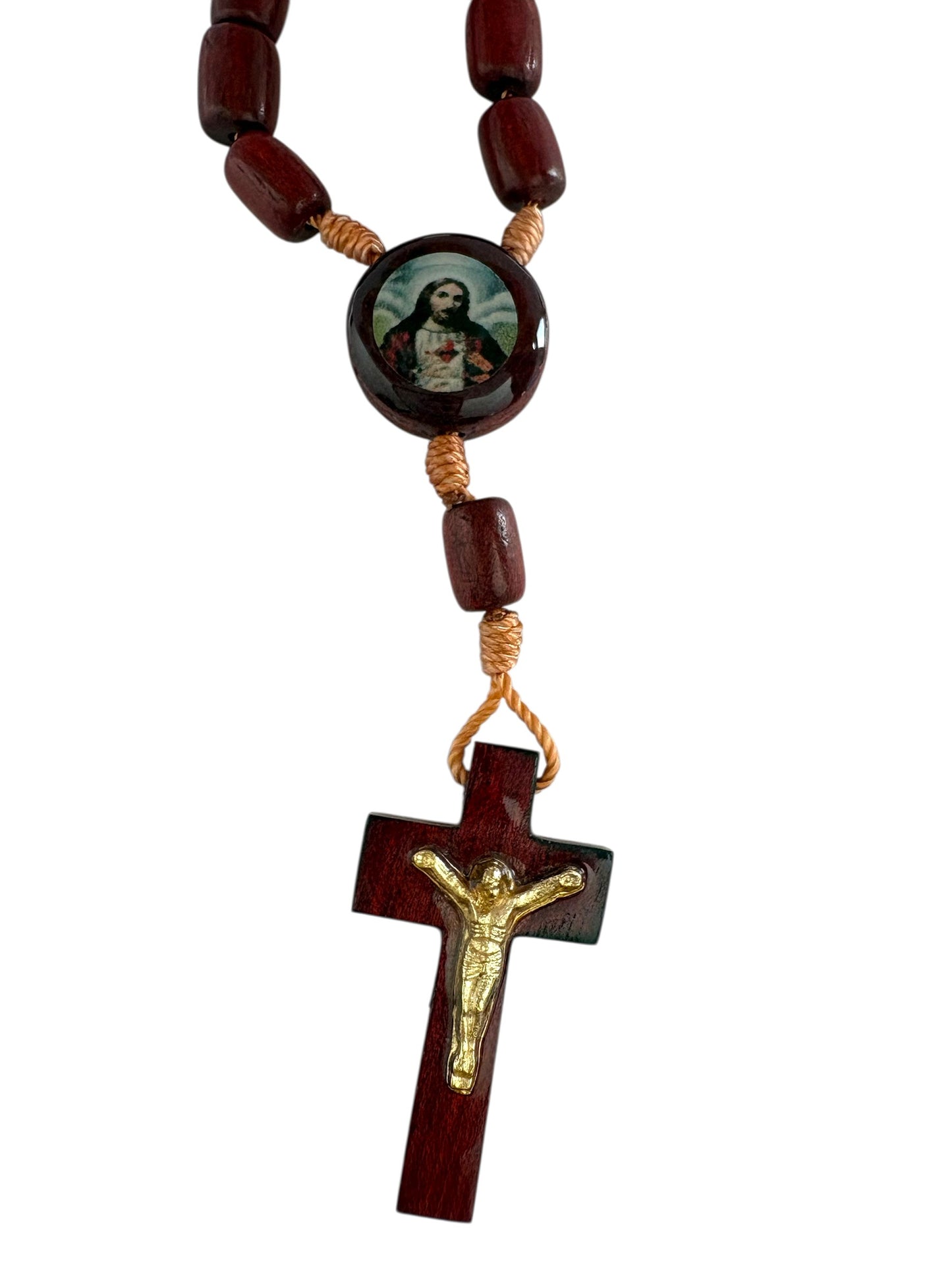 Handmade Wood Rosary