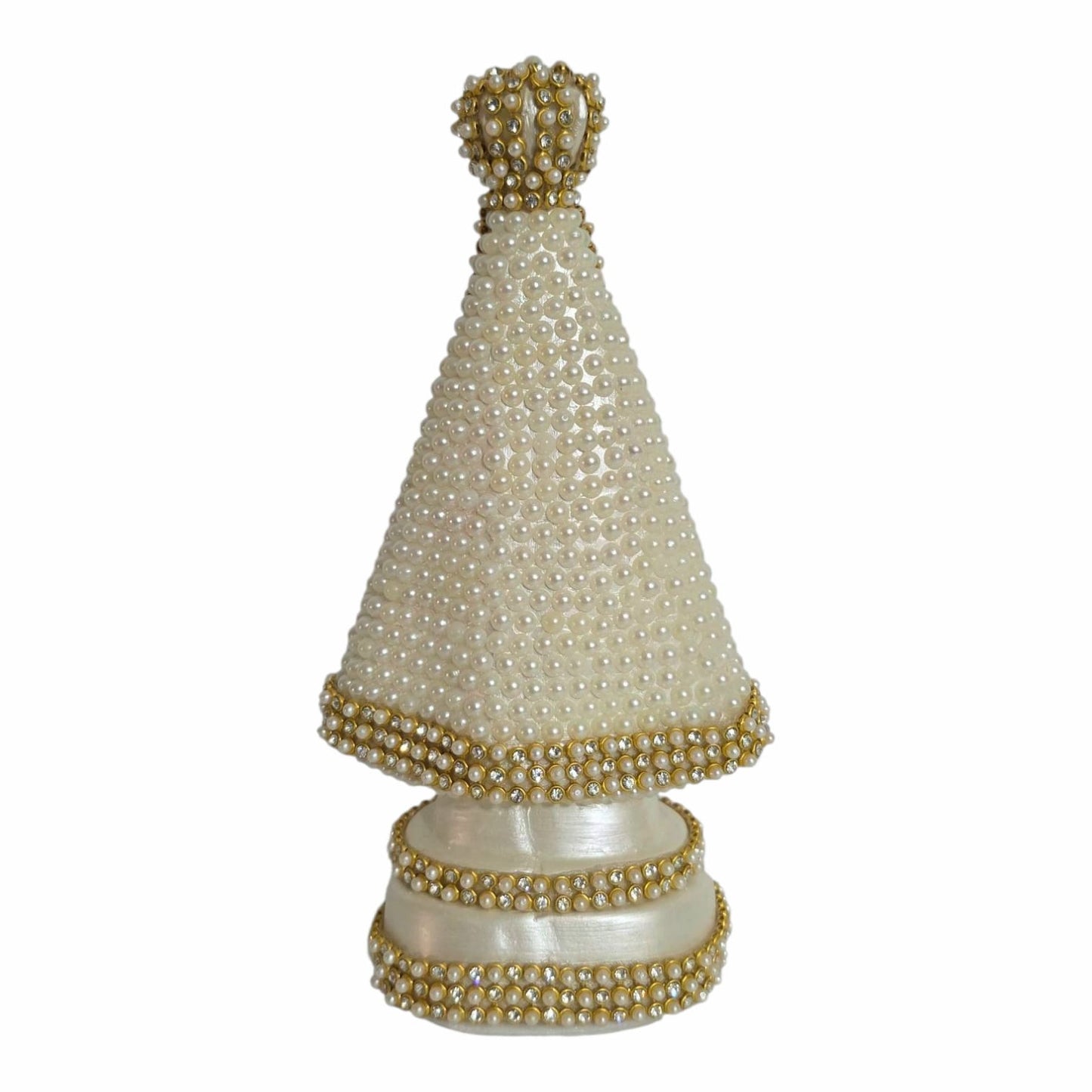 Pearl Our Lady of Aparecida Resin Statue – 6.3 Inch