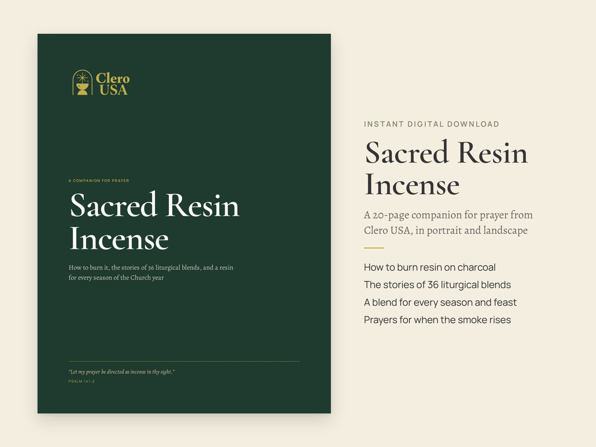 Sacred Resin Incense, a 20-page Catholic guide to burning resin incense for prayer