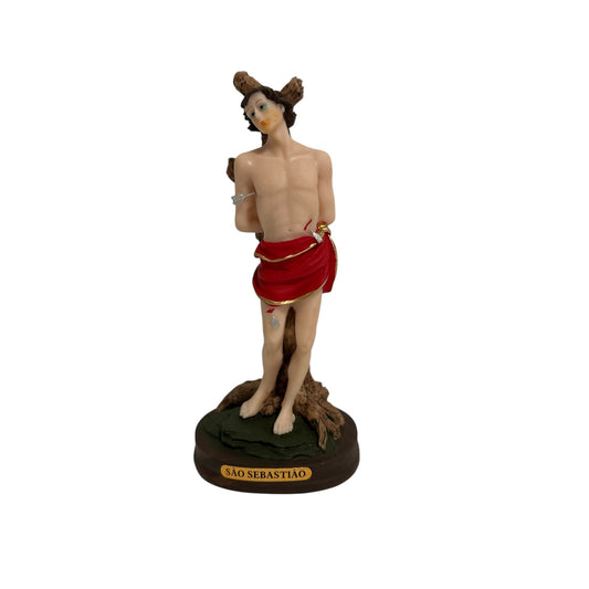 Saint Sebastian Statue 6.4 Inch Resin Figurine