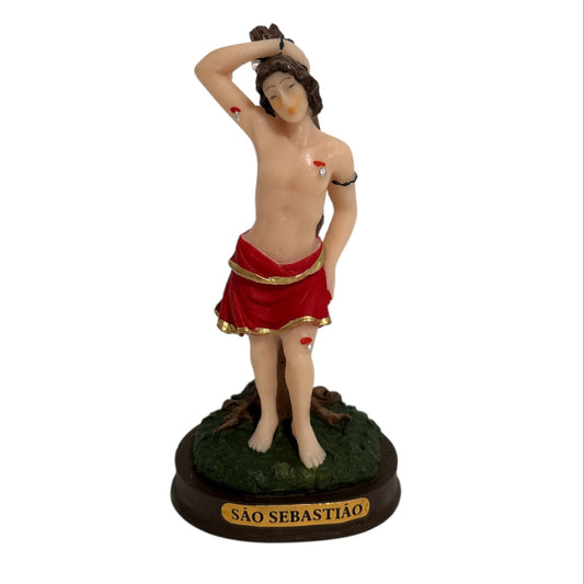 Saint Sebastian Statue 4.2 Inch Resin Figurine